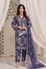 Rangreza By Guzel Stitched 3 Piece Formals Organza Collection'2024-02-Rangjashn