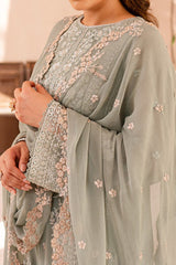 Ensembles By Azure Unstitched 3 Piece Festive Formals Eid Edit Collection'2024-02-Sage Serenity