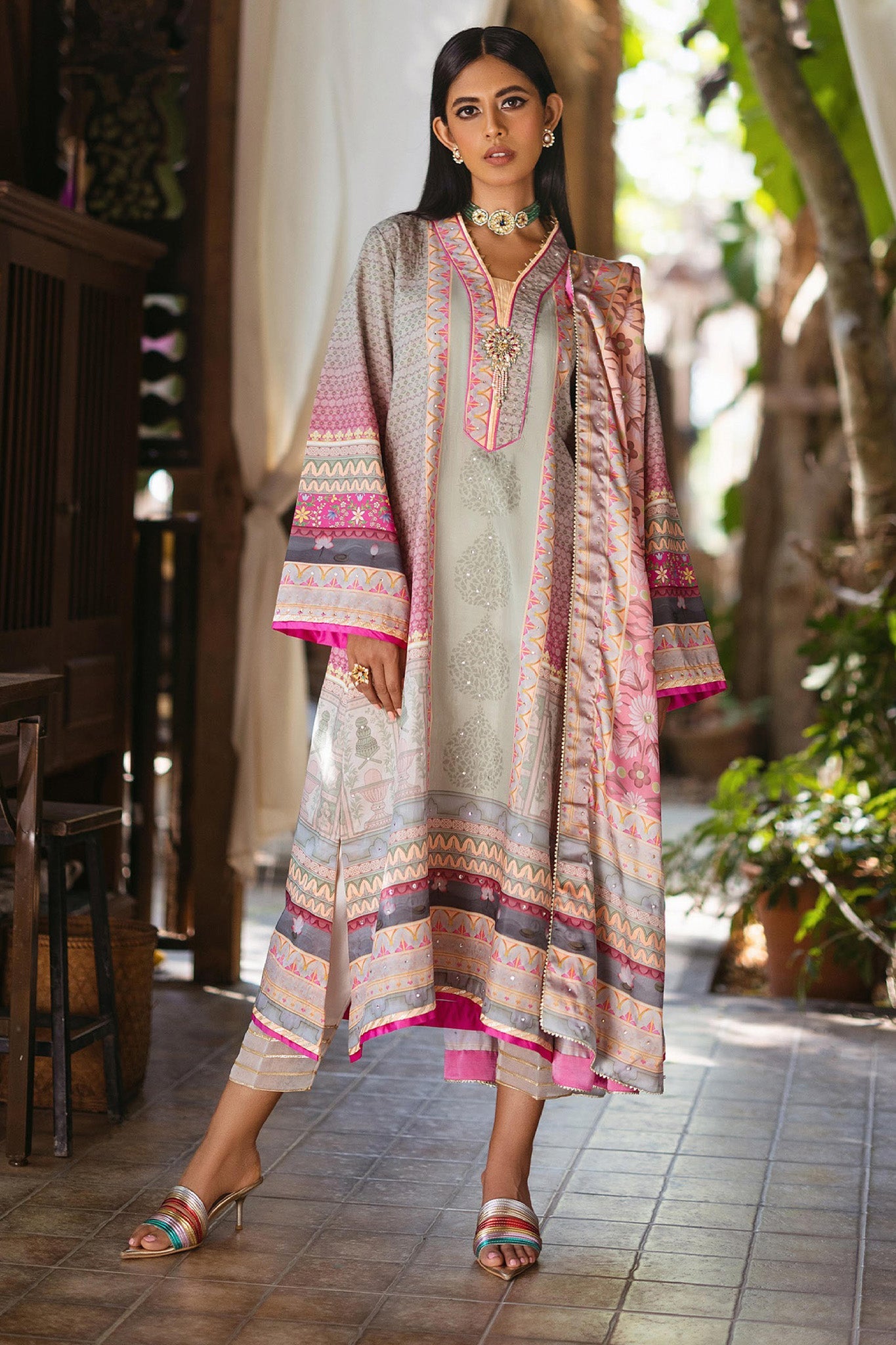 Nirvana By Mushq Unstitched 3 Piece Silk Edit Collection'2024