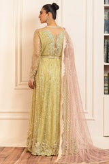 Hemline By Mushq Unstitched 3 Piece Aura Debut Wedding Collection'2024-02-Wasabi