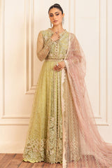 Hemline By Mushq Unstitched 3 Piece Aura Debut Wedding Collection'2024-02-Wasabi