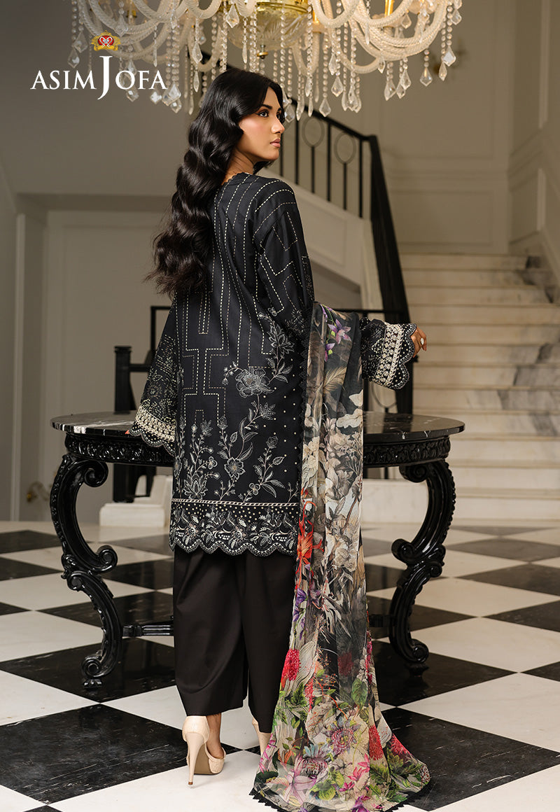 Monochrome by Asim Jofa Unstitched 3 Piece Lawn AJMCH-12