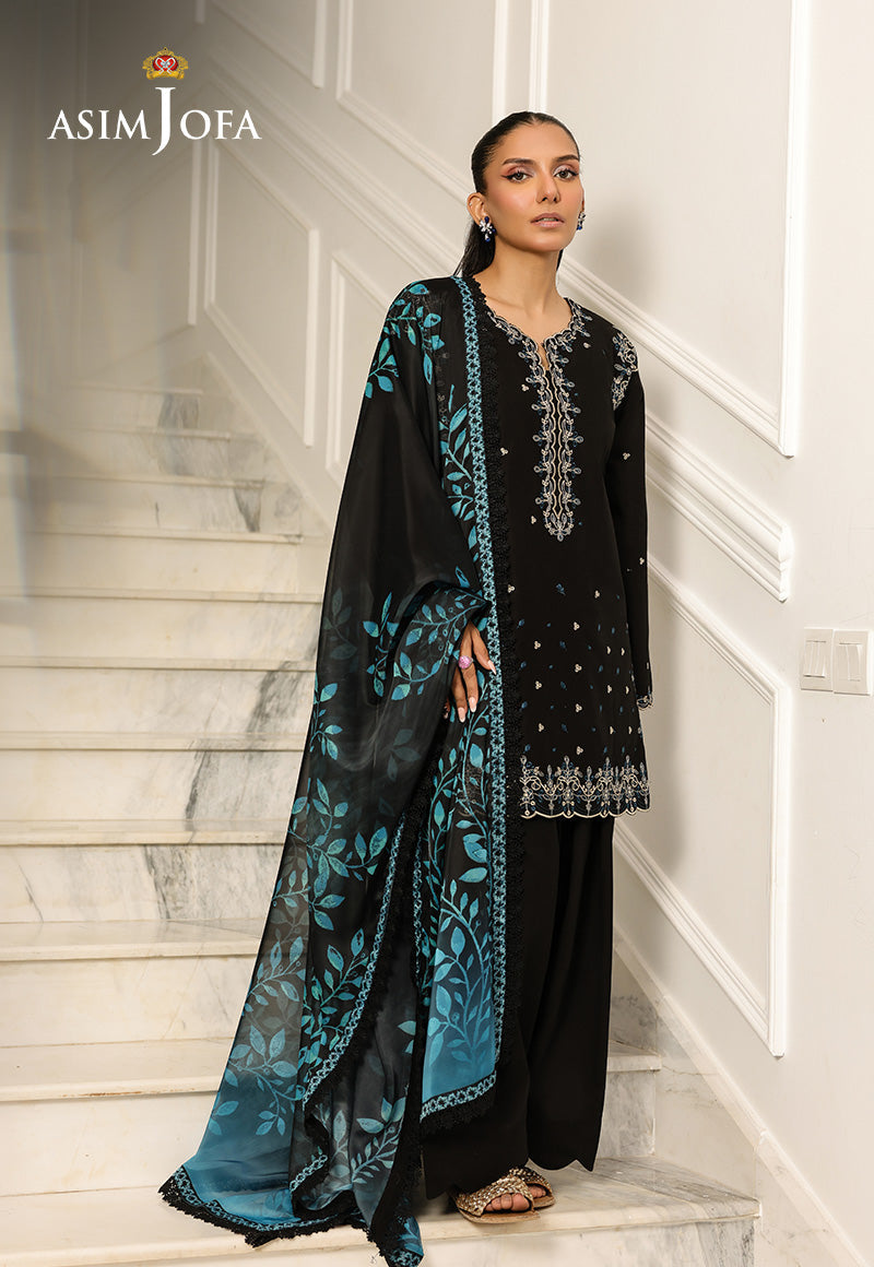 Monochrome by Asim Jofa Unstitched 3 Piece Lawn AJMCH-01