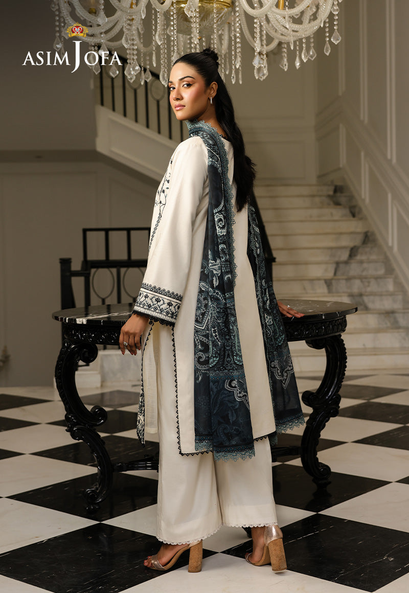 Monochrome by Asim Jofa Unstitched 3 Piece Lawn AJMCH-08