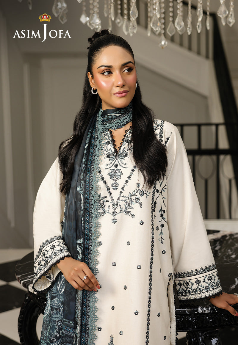 Monochrome by Asim Jofa Unstitched 3 Piece Lawn AJMCH-08