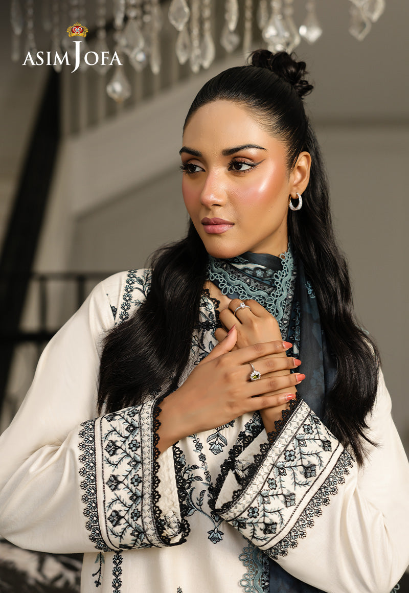 Monochrome by Asim Jofa Unstitched 3 Piece Lawn AJMCH-08