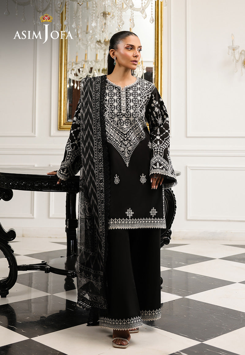 Monochrome by Asim Jofa Unstitched 3 Piece Lawn AJMCH-04