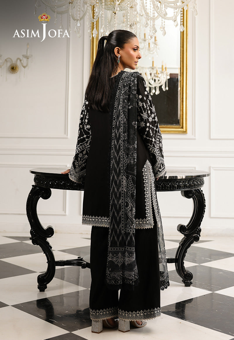 Monochrome by Asim Jofa Unstitched 3 Piece Lawn AJMCH-04