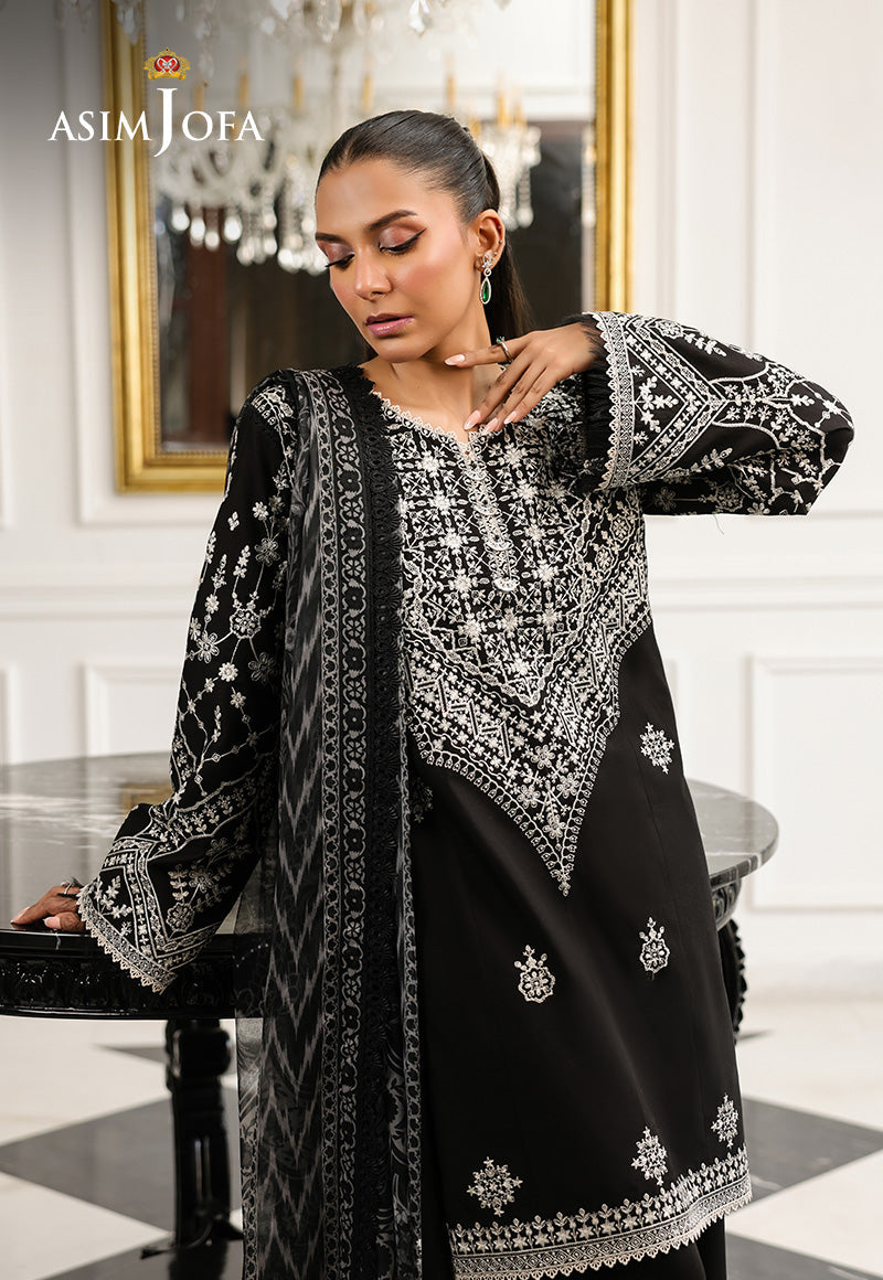 Monochrome by Asim Jofa Unstitched 3 Piece Lawn AJMCH-04