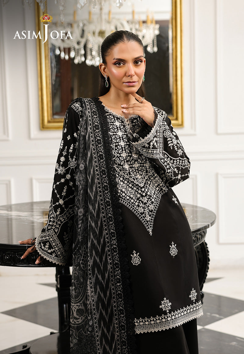 Monochrome by Asim Jofa Unstitched 3 Piece Lawn AJMCH-04
