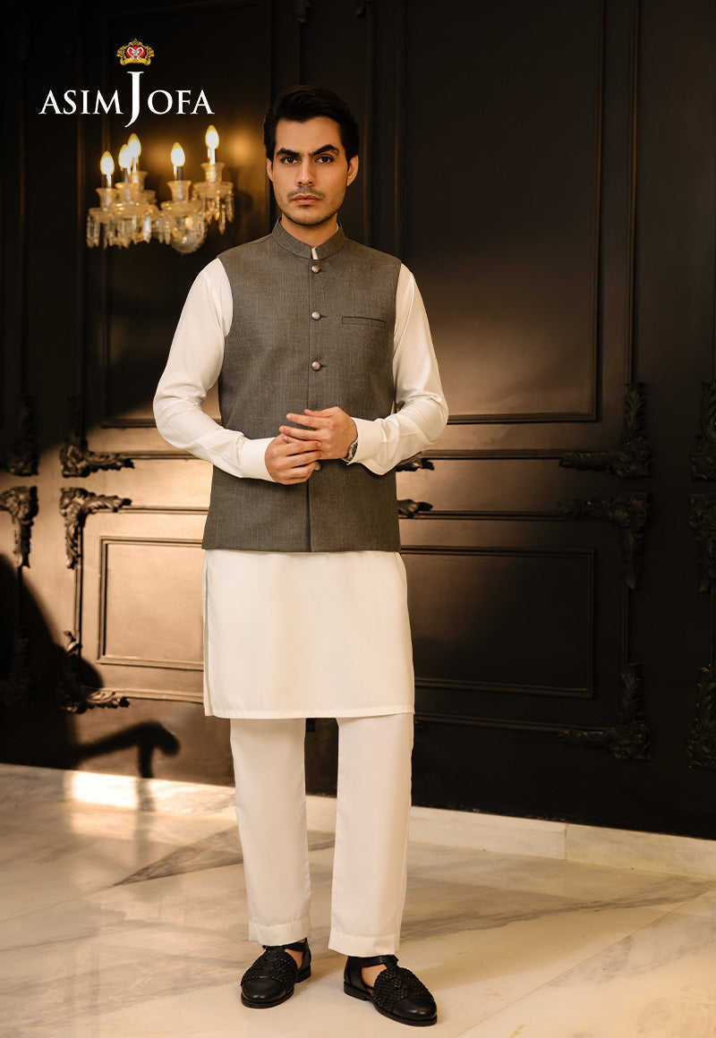 Asim Jofa  Ready To Wear Men Vol3 Ajmwc-04 Stitched Waistcoat 1 Pc