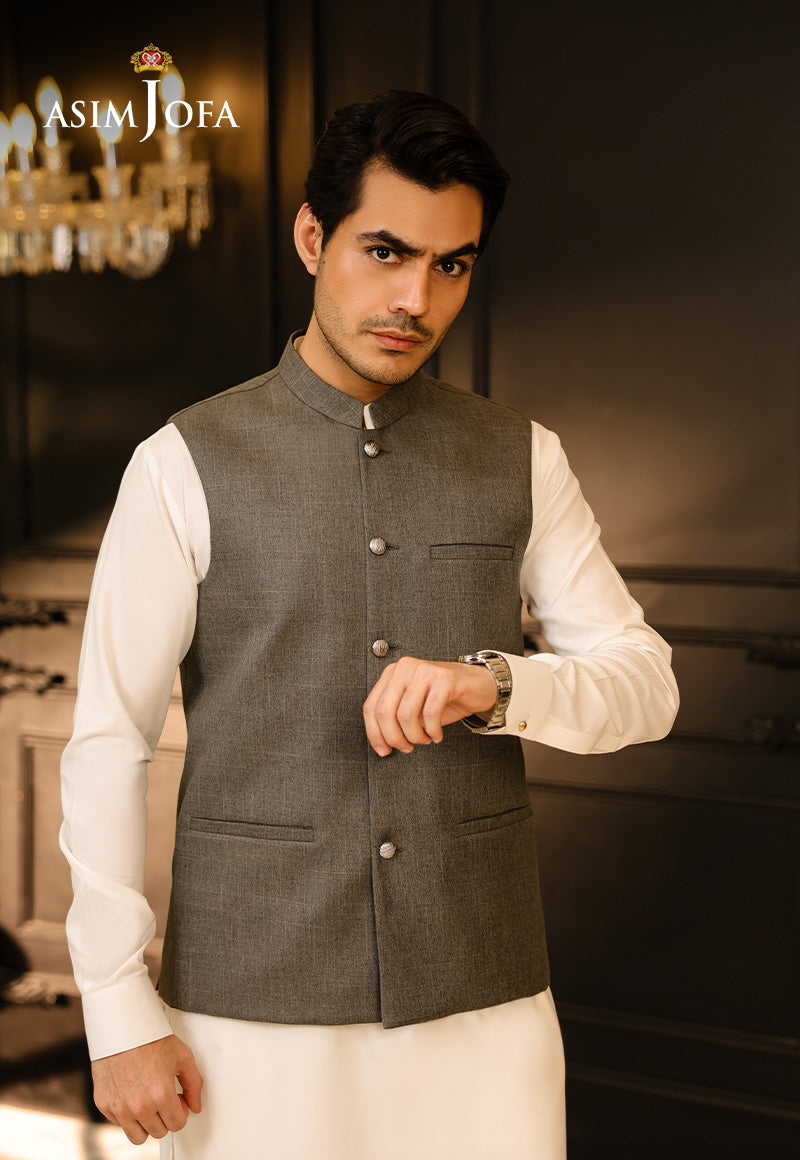 Asim Jofa  Ready To Wear Men Vol3 Ajmwc-04 Stitched Waistcoat 1 Pc