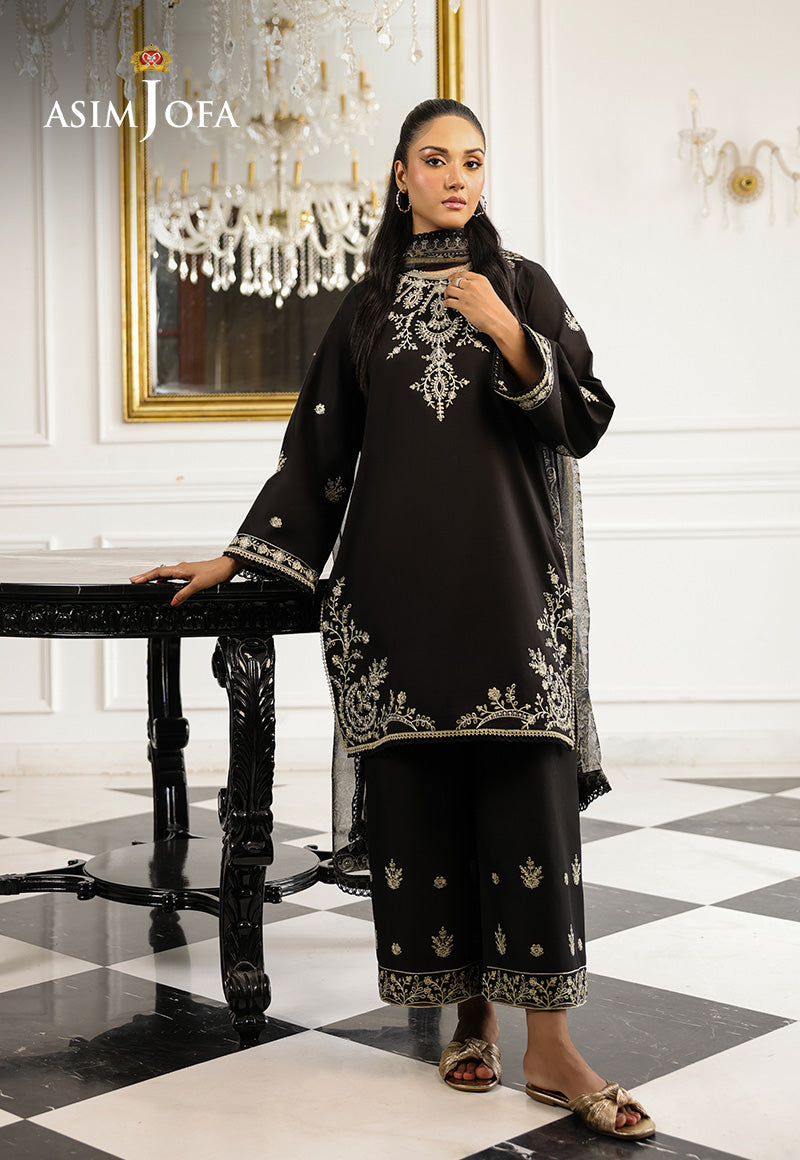 Monochrome by Asim Jofa Unstitched 3 Piece Lawn AJMCH-09