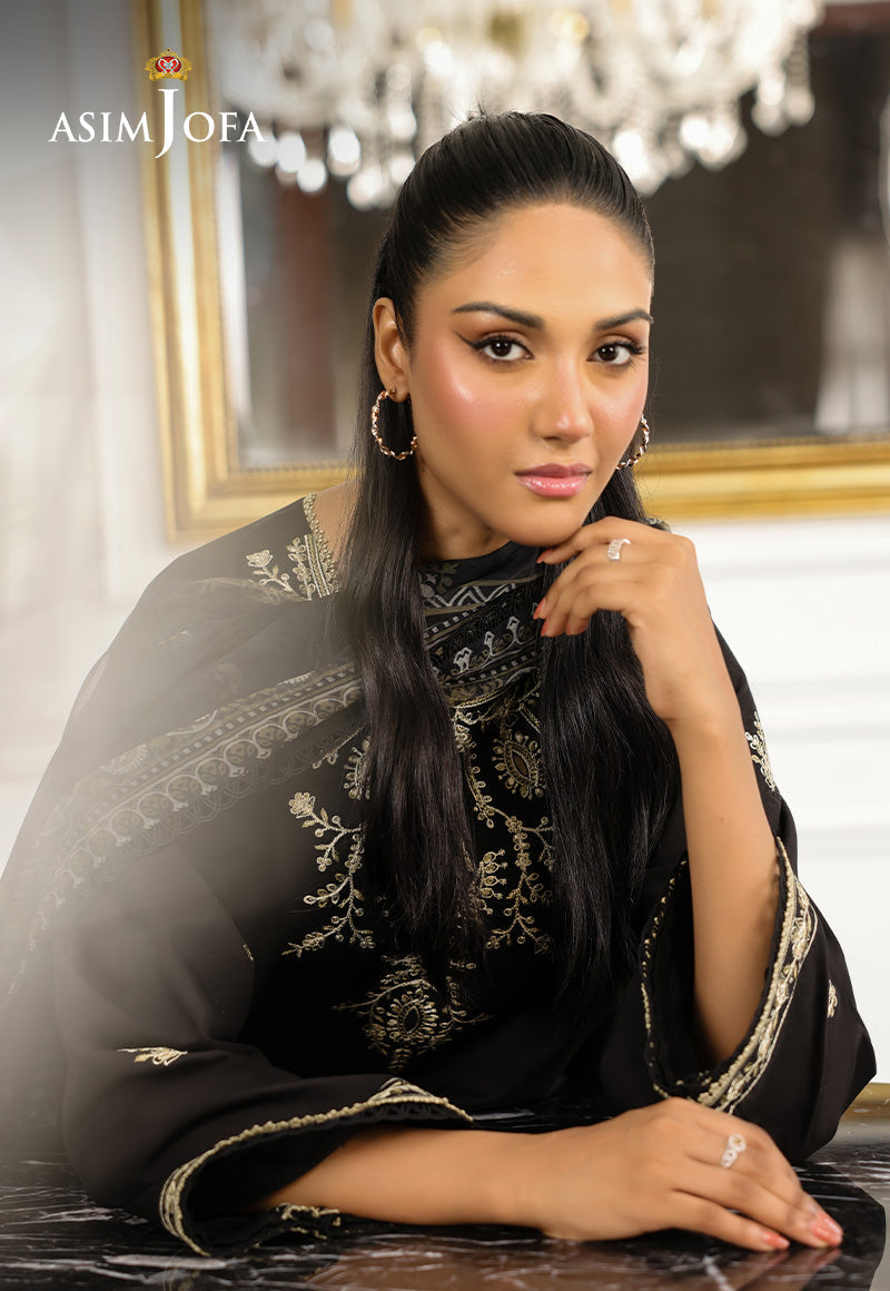 Monochrome by Asim Jofa Unstitched 3 Piece Lawn AJMCH-09
