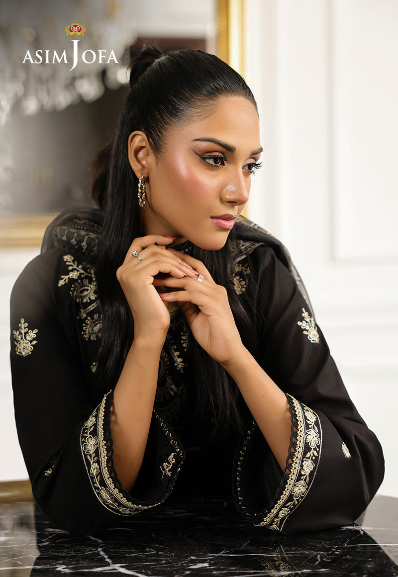 Monochrome by Asim Jofa Unstitched 3 Piece Lawn AJMCH-09