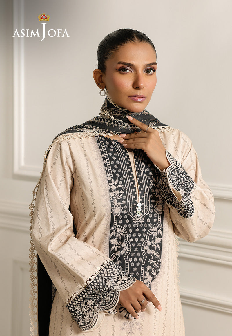Monochrome by Asim Jofa Unstitched 3 Piece Lawn AJMCH-16