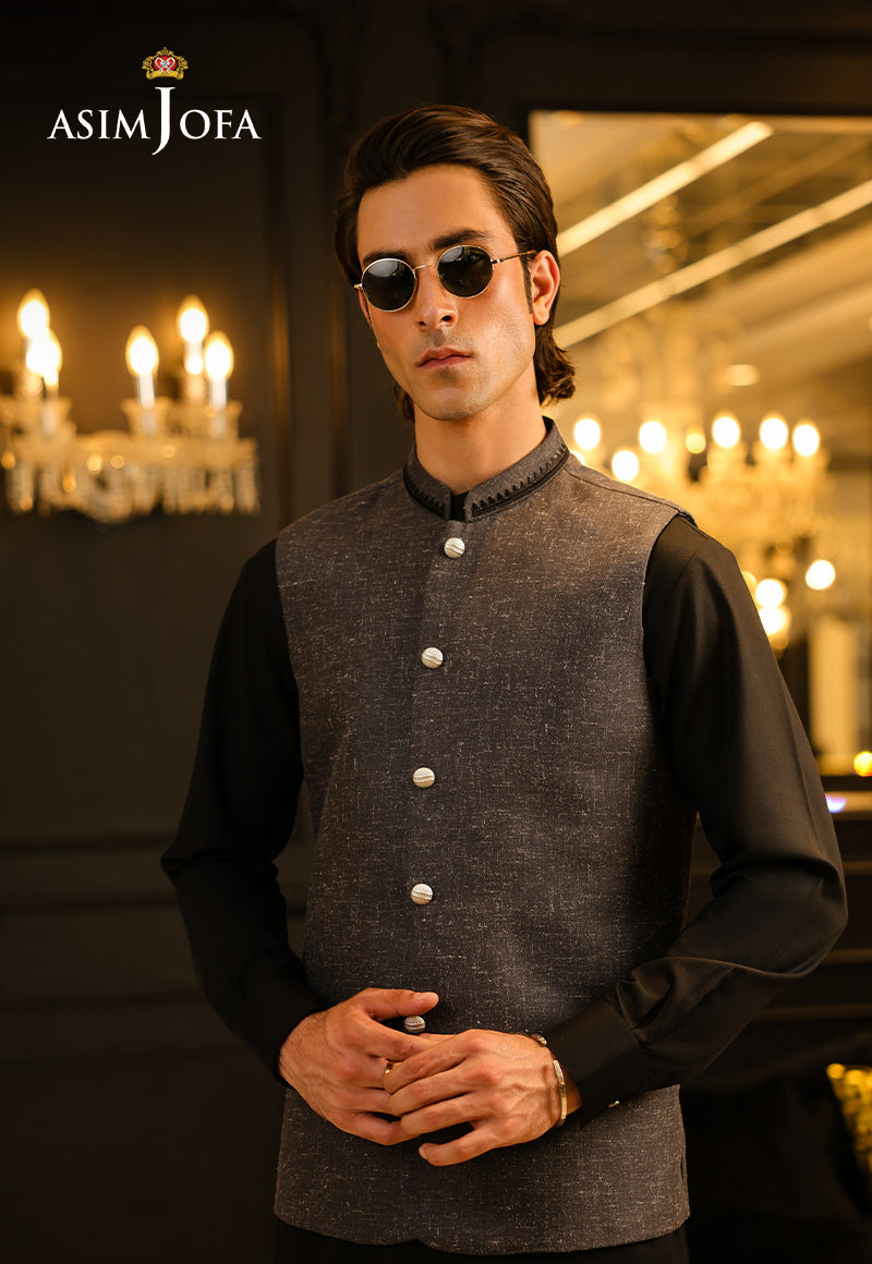 Asim Jofa  Ready To Wear Men Vol3 Ajmwc-05 Stitched Waistcoat 1 Pc