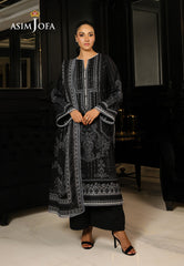 Monochrome by Asim Jofa Unstitched 3 Piece Lawn AJMCH-18