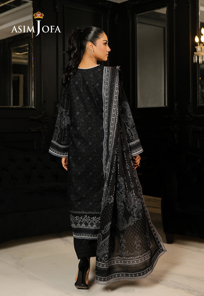 Monochrome by Asim Jofa Unstitched 3 Piece Lawn AJMCH-18