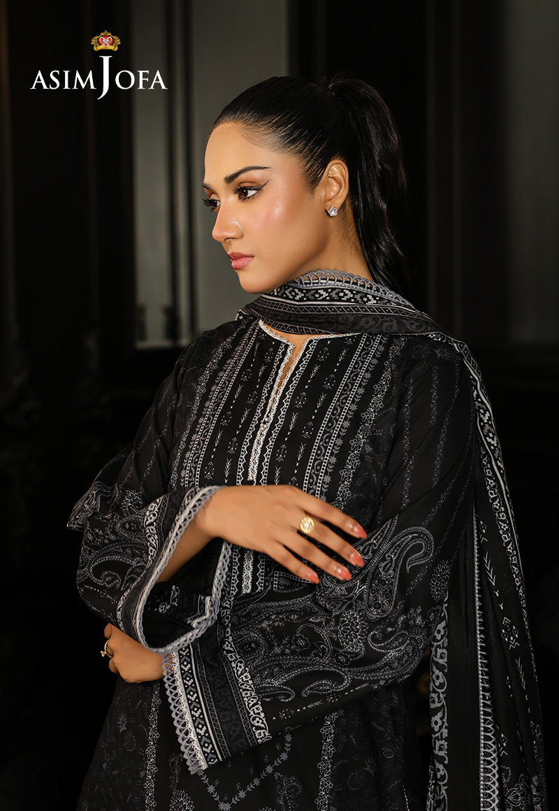 Monochrome by Asim Jofa Unstitched 3 Piece Lawn AJMCH-18