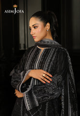 Monochrome by Asim Jofa Unstitched 3 Piece Lawn AJMCH-18