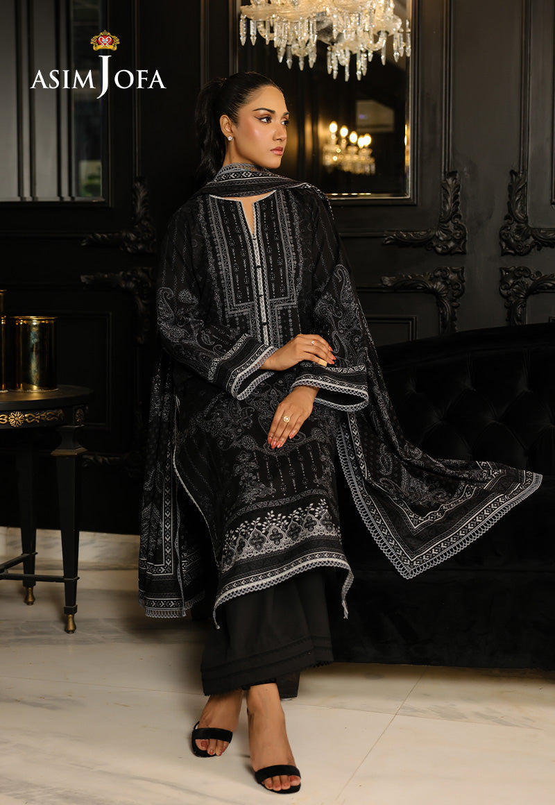 Monochrome by Asim Jofa Unstitched 3 Piece Lawn AJMCH-18