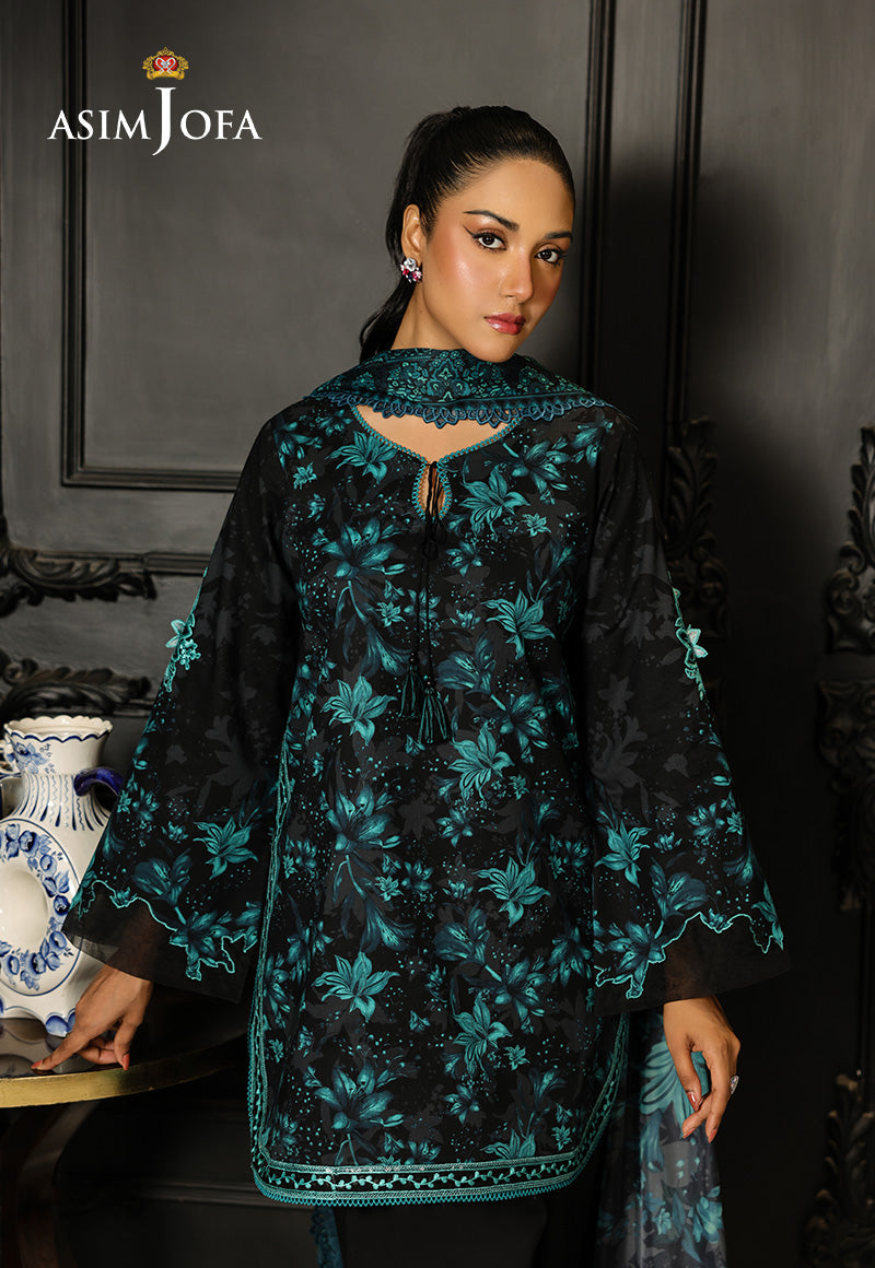 Monochrome by Asim Jofa Unstitched 3 Piece Lawn AJMCH-05