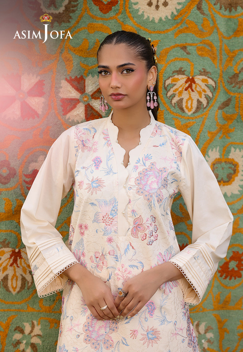 The Minimal Pret 2 By Asim Jofa Stitched 2 Piece Cambric Collection'2025-AJPB-183