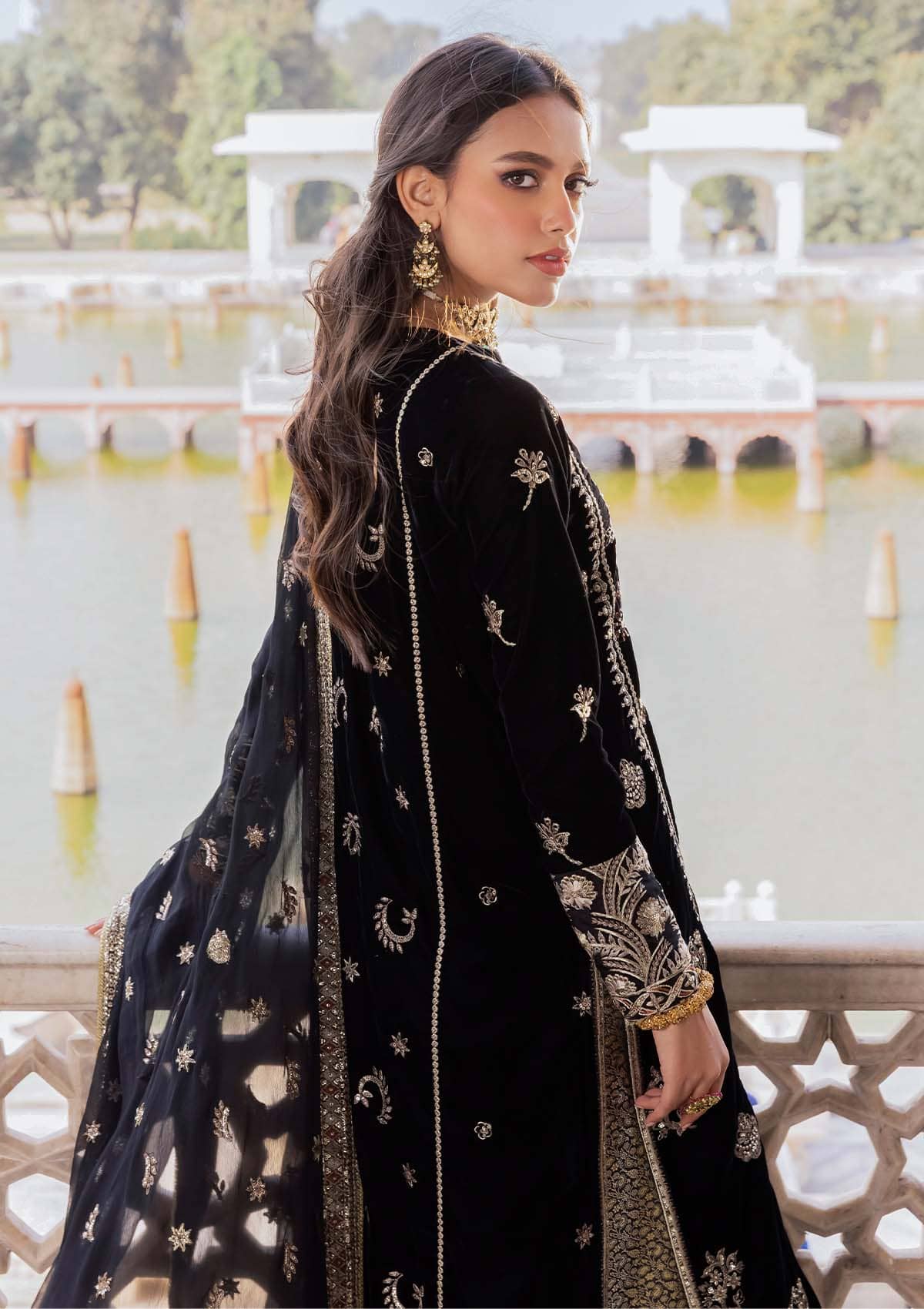 Baagh by Aik Atelier Unstitched 3 Piece Luxury Velvet Collection'2022-BV-02