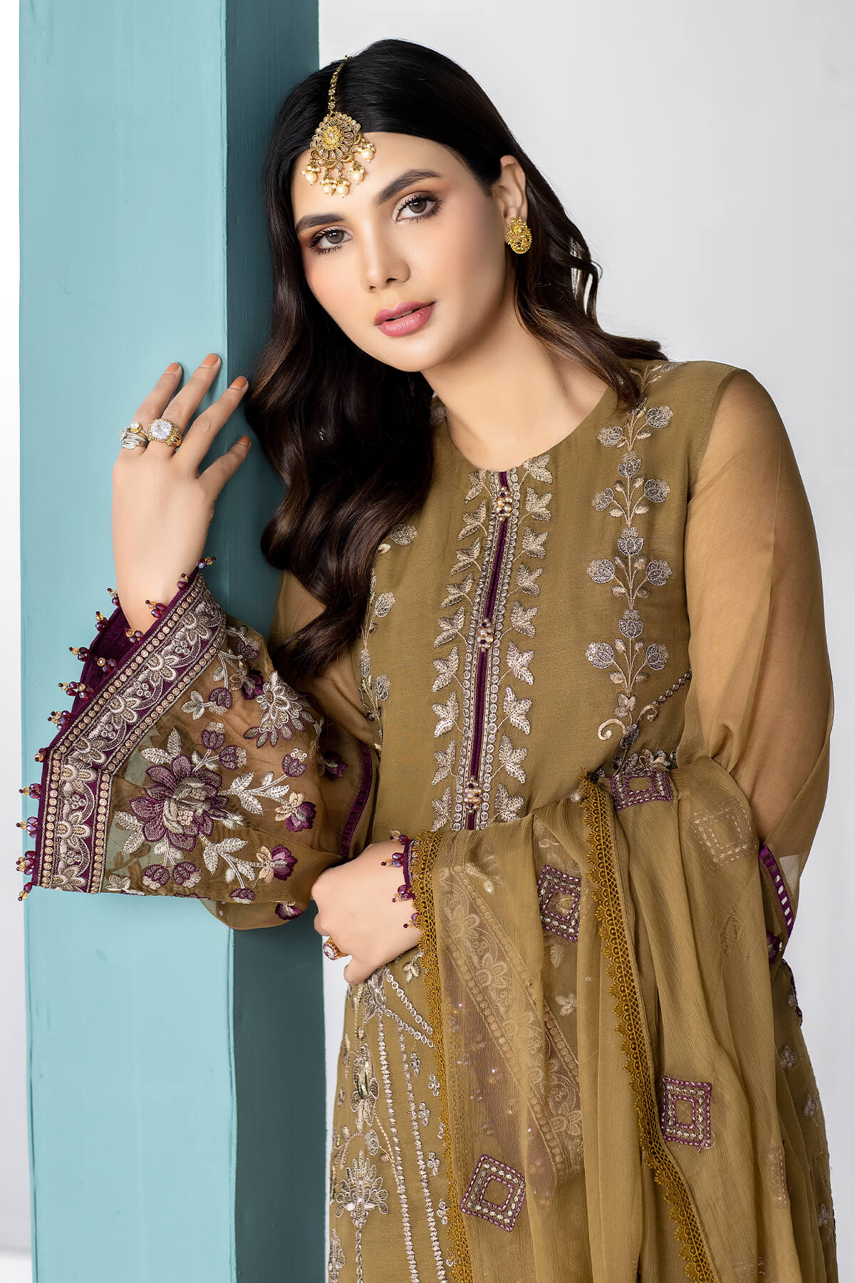 Kuch Khas By Flossie Unstitched 3 Piece Formals Vol-13 Collection'2025-Rose Gold