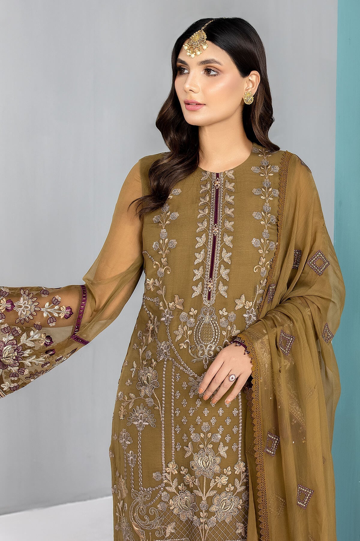 Kuch Khas By Flossie Unstitched 3 Piece Formals Vol-13 Collection'2025-Rose Gold
