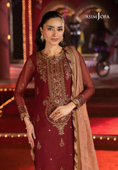 Asim Jofa LUXURY FESTIVE DROP 2 Ajlf-05 Embroidered Chiffon 3 Pcs