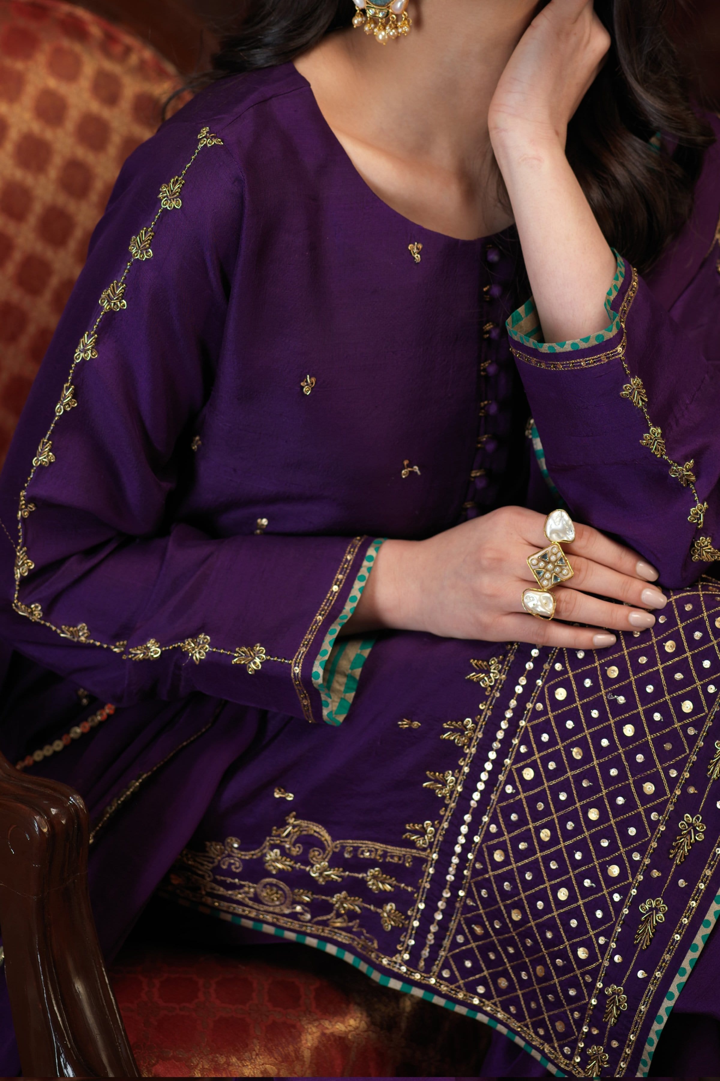 Arzish By Zaaviay Stitched Meher (Three Piece)