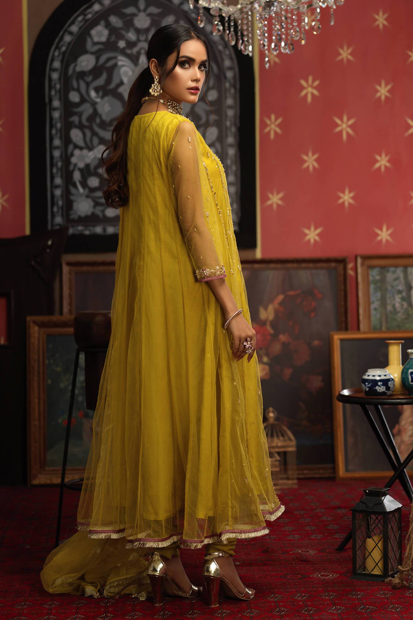 Arzish By Zaaviay Stitched Hoorain (Three Piece)