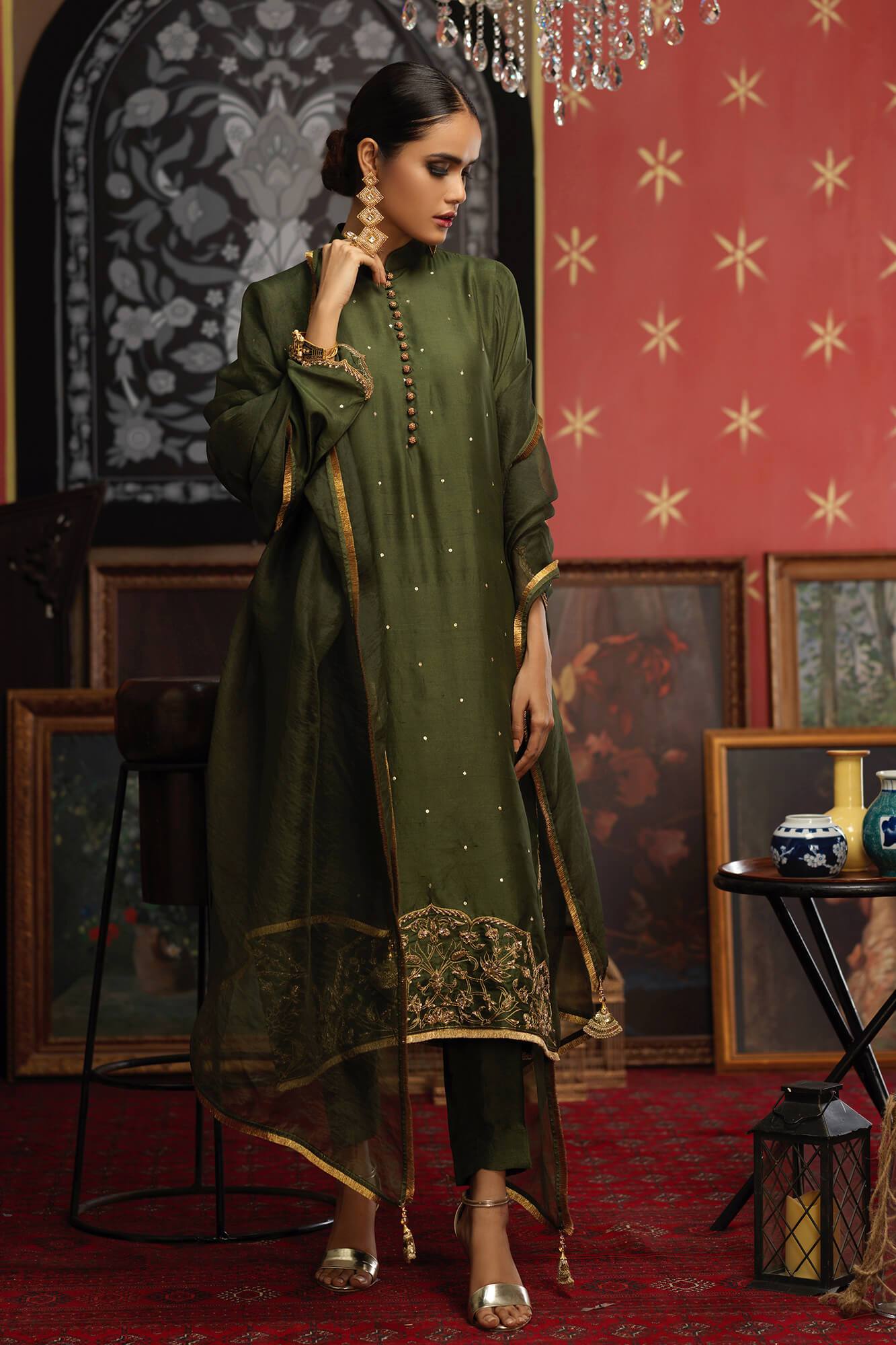 Arzish By Zaaviay Stitched Mishaal (Three Piece)