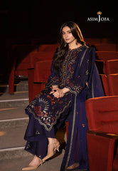 Asim Jofa Luxury Festive Drop 3 Ajllf-12 Embroidered Chiffon 3 Pcs