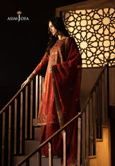 Asim Jofa Luxury Festive Drop 3 Ajllf-18 Embroidered Silk 3 Pcs