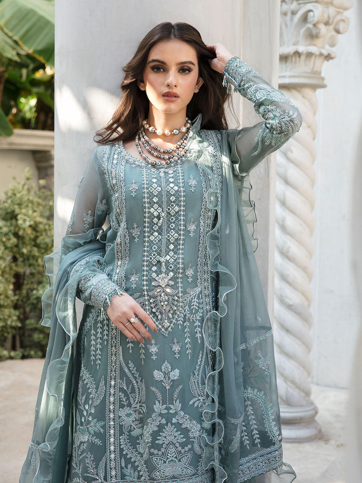 Gulaal Unstitched 3 Piece Emb Chiffon Eid Collection'2023-Aiyla 07