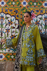 Elan Unstitched 3 Piece Luxury Lawn Collection'2025-03-A-Solene