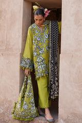 Elan Unstitched 3 Piece Luxury Lawn Collection'2025-03-A-Solene