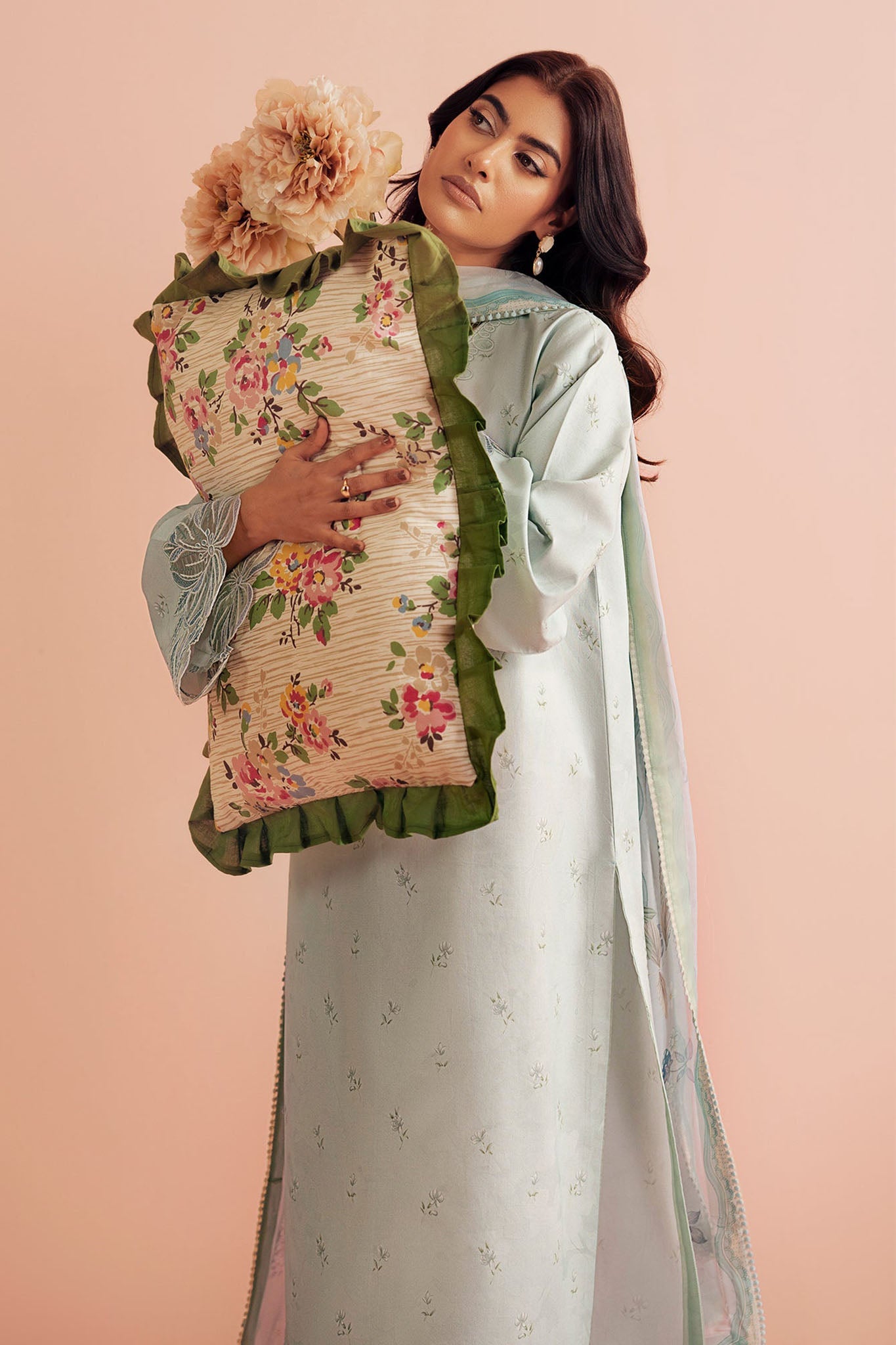 Daffodils By Seran Unstitched 2 Piece Lawn Collection'2025-03-Cassie