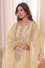 Irha By Azmeerah Official Semi Stitched 3 Piece Organza Edit Formals Collection'2024-03-Azzahra