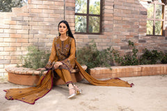 Kuch Khas By Flossie Unstitched 3 Piece Formals Collection'2025-Sudan Brown