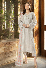 Fuchsia by Adan's Libas Unstitched 3 Piece Chikankari Lawn Collection'2023-03-Swiss Coffee