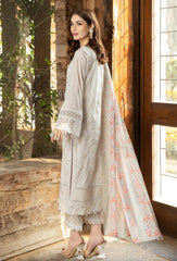 Fuchsia by Adan's Libas Unstitched 3 Piece Chikankari Lawn Collection'2023-03-Swiss Coffee