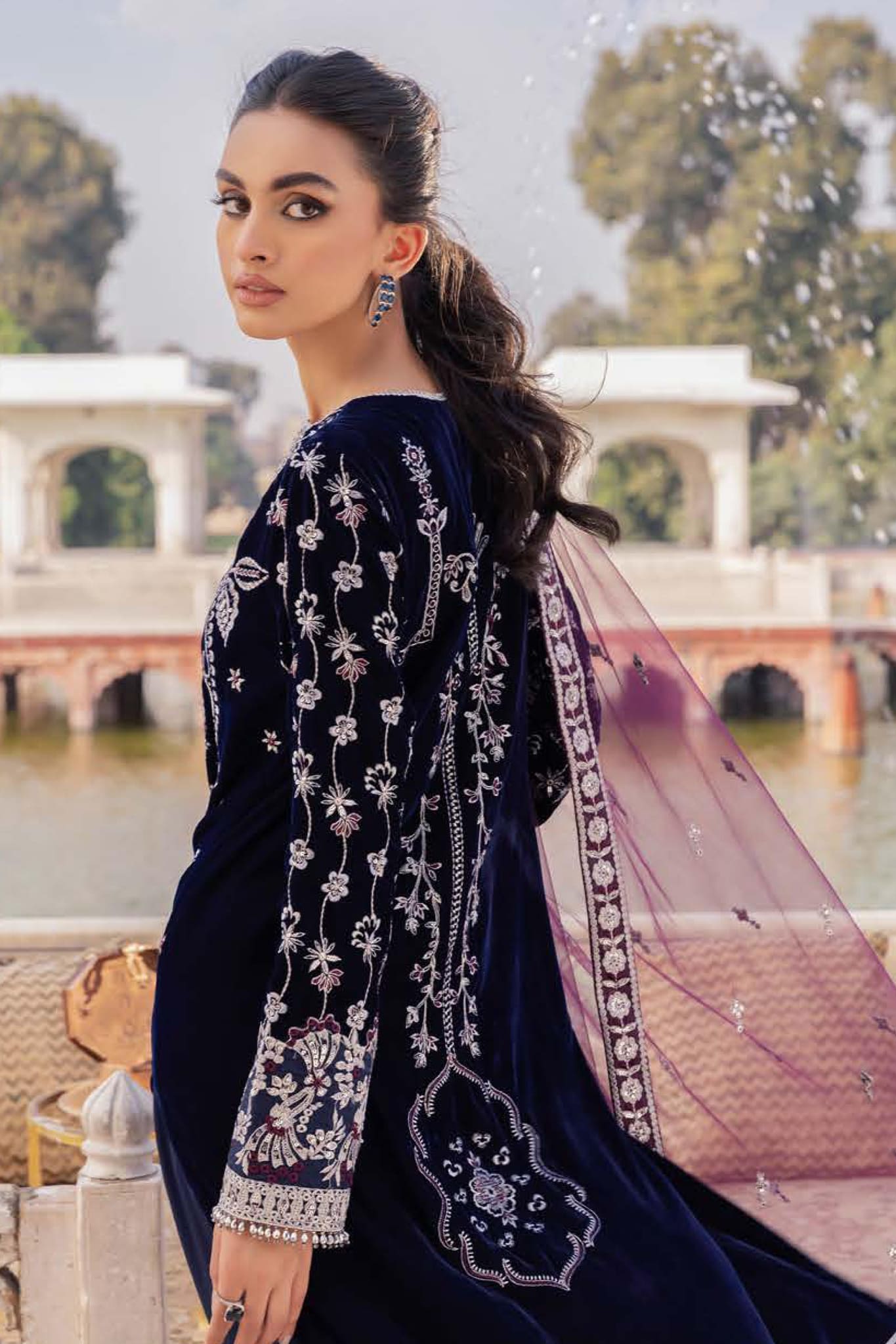 Baagh by Aik Atelier Unstitched 3 Piece Luxury Velvet Collection'2022-BV-03