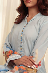 Zaman By MNM Stitched 2 Piece Cotton Lawn Collection-Noura