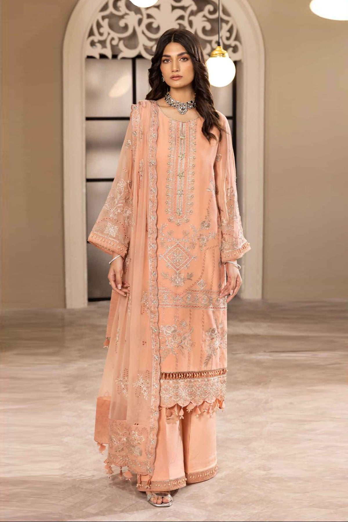 Dhaagay by Alizeh Unstitched 3 Piece Chiffon Vol-02 Collection'2023-03-Ansha