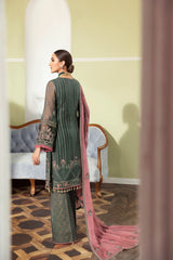 Safeera By Flossie Unstitched 3 Piece Formals Vol-09 Collection'2025-Smoke Pine