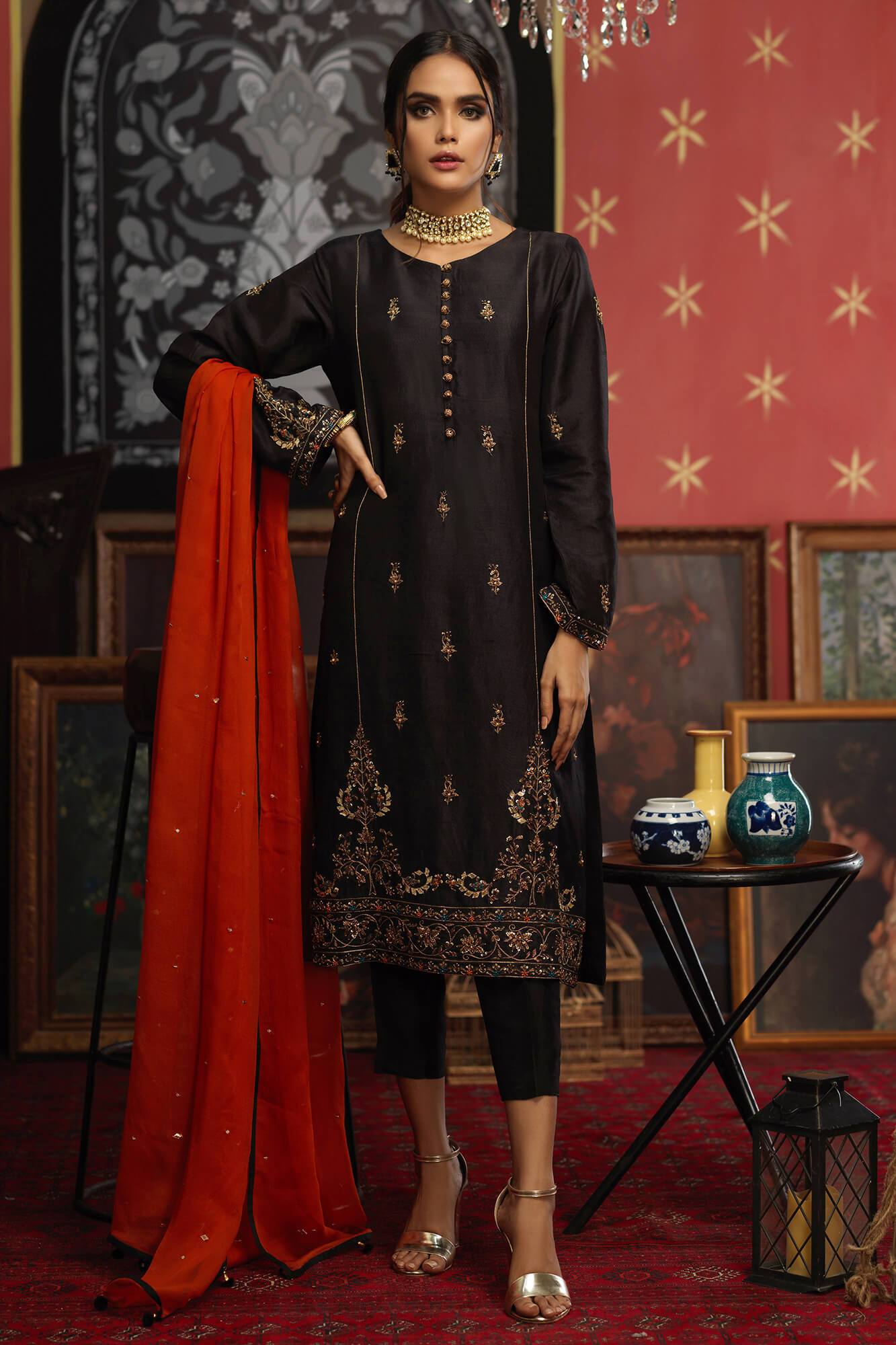 Arzish By Zaaviay Stitched Rizah (Three Piece)